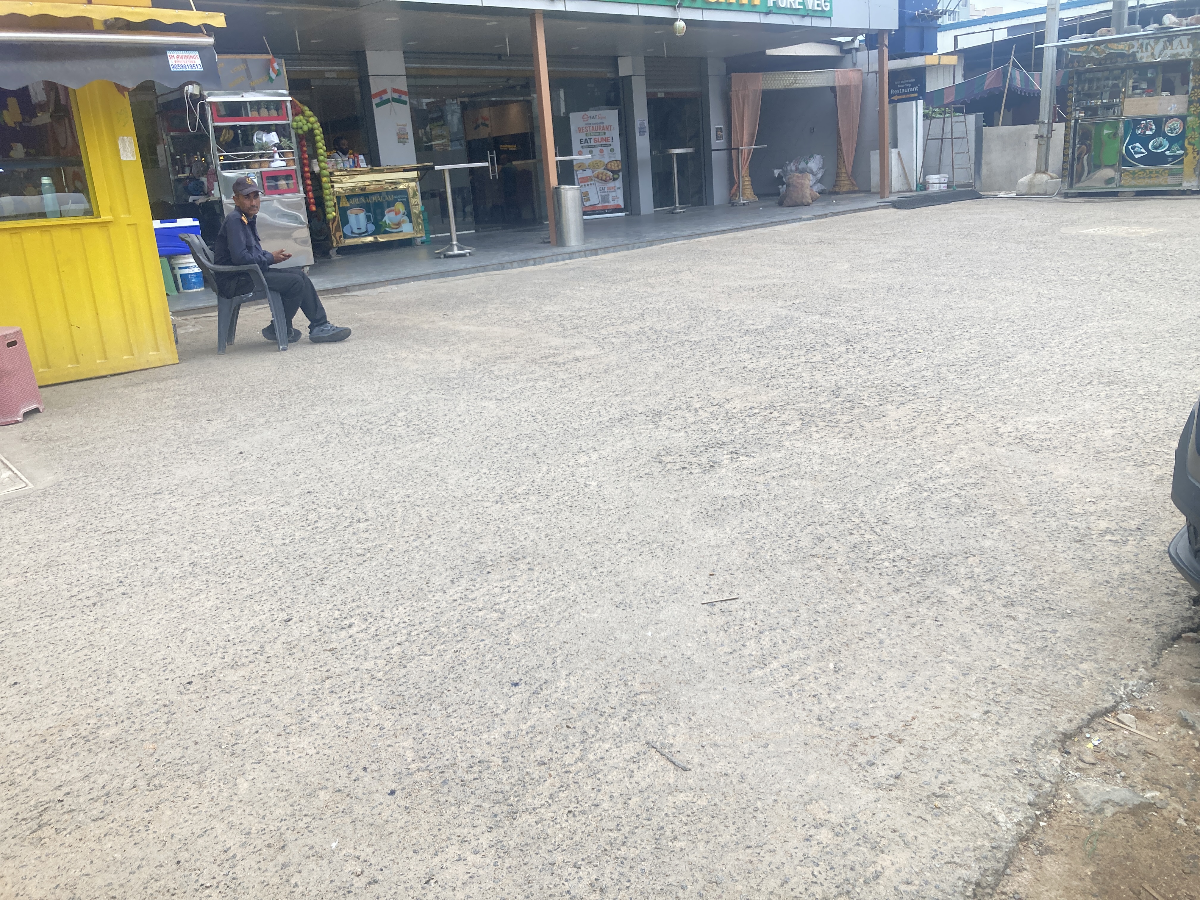 Ample parking space available at the restaurant